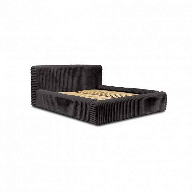 Fedve POLSTERBED Kostar 160x200 cm, Světle šedá