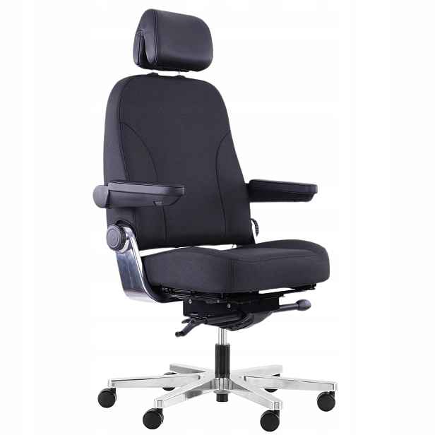 Kancelářská židle do 200 kg Ergonomická Otočná Nastavitelná Spacetronik černá