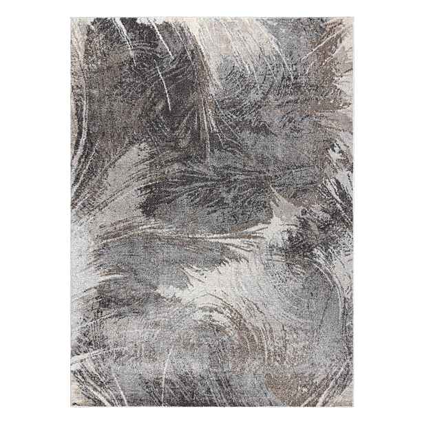 Kusový koberec Fusion 9617 dark grey/brown, 80x150, šedá, kancelář, Dywany Łuszczów