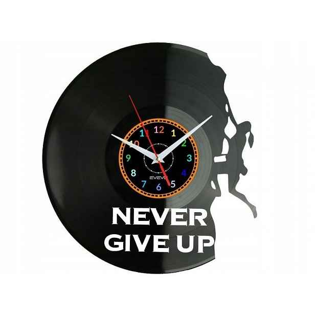 Never Give Up Dárek pro milovníka Originální Nástěnná Dekorace z desky