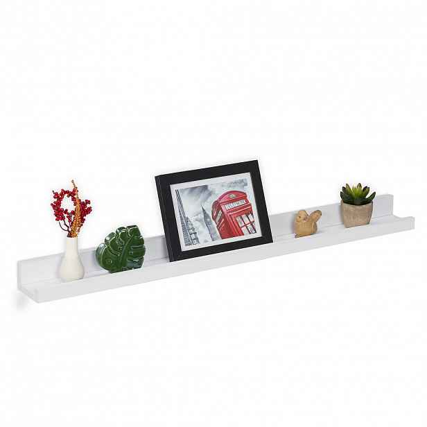 Relaxdays POLIČKA Bílá MDF 80 cm