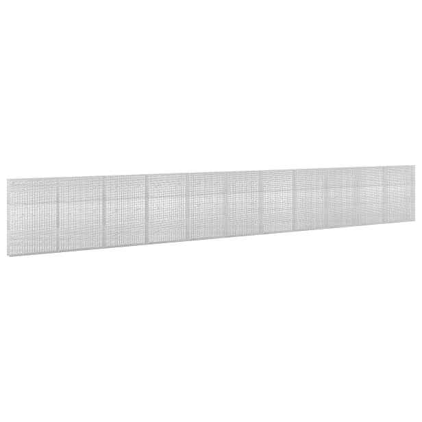 vidaXL Gabion s drátem 3,5 mm a sítem 5x2,5 cm 1100x20x150 cm
