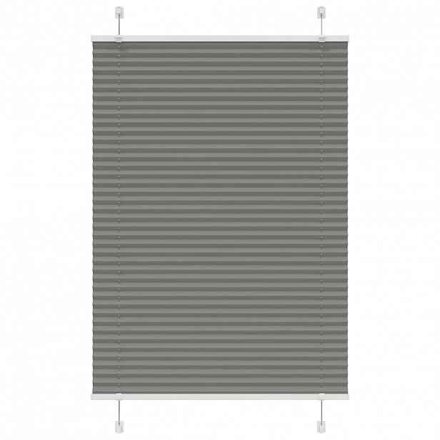vidaXL Plisovaná roleta antracitová 90x150 cm Šířka látky 89,4 cm