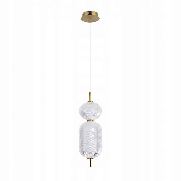 Corado, moderní, dekorativní, zlatá závěsná Led lampa ve stylu glamour