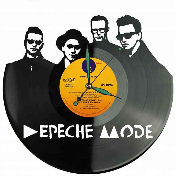 Depeche Mode Vinyl Nástěnné Hodiny Vinylová Deska Dárek Památka Dárek