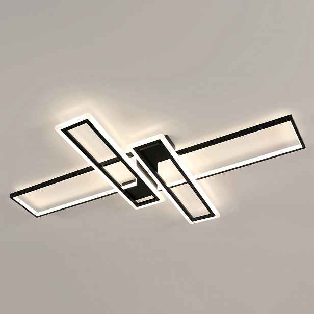 Led stropní lampa lustr černý moderní 65W 4500K 120×80 cm Comely