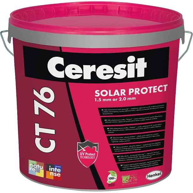 Omítka siliko-elastomerová Ceresit CT 76 hlazená 1,5 mm 25 kg