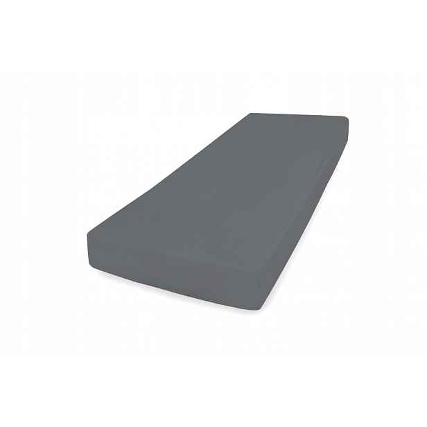Prostěradlo jersey Premium s gumou 180x190, 180x200x30, grafit_45, Matex