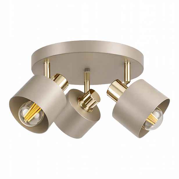 Stropní svítidlo lustr Stropní Svítidlo závěsná Led 3x E27 Béžová Zlatá Loft Gold