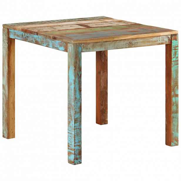 vidaXL Jídelní stůl 82 x 80 x 76 cm masivní recyklované dřevo