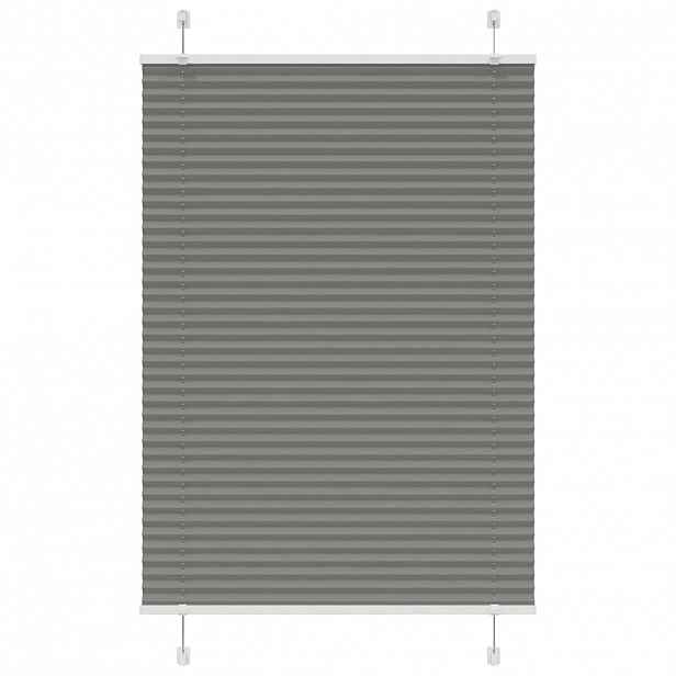 vidaXL Plisovaná roleta antracitová 95x150 cm Šířka látky 94,4 cm