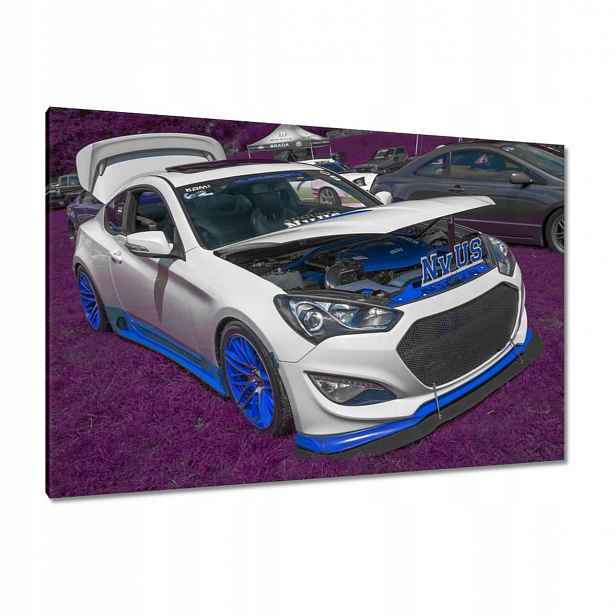 Obrazy 120x80 Bílé sportovní auto
