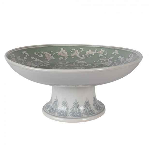 Porcelánová mísa na noze Vintage Unique M - Ø 26*13 cm Clayre & Eef