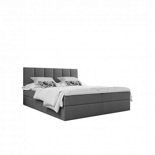 Postel EVITA 90x200 cm Šedá I