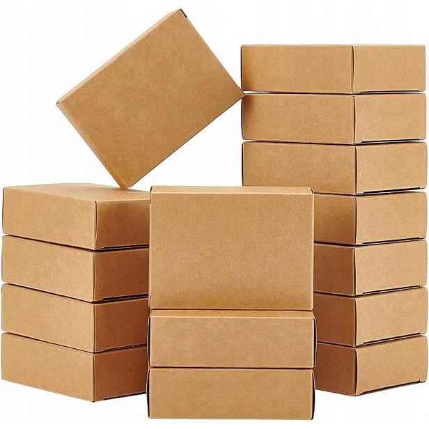 Sada 120 krabiček Kraft – 9,7 x 7 x 3 cm Krabička Karton