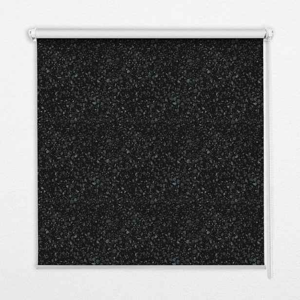 TULUP VNITŘNÍ roleta - okenní roleta - roleta - 120x140 cm - Prvky na černém pozadí