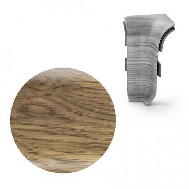 Vnitřní roh k soklu Naturel dub Argos , PVC délka 0,5 cm, výška hrany 56 mm, NATNGTWE3