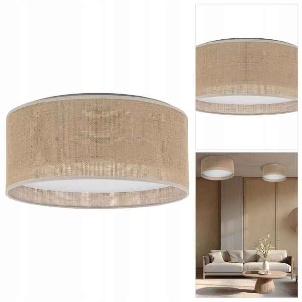 Stropní svítidlo béžová Juta se čtyřmi zdroji světla do obývacího pokoje Tk Lighting