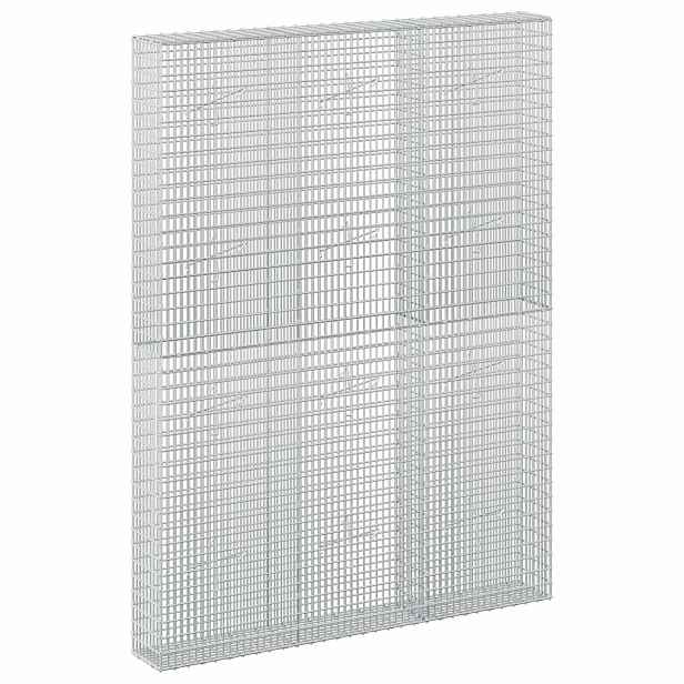 vidaXL Gabion s drátem 3,5 mm a sítem 5x2,5 cm 150x20x200 cm