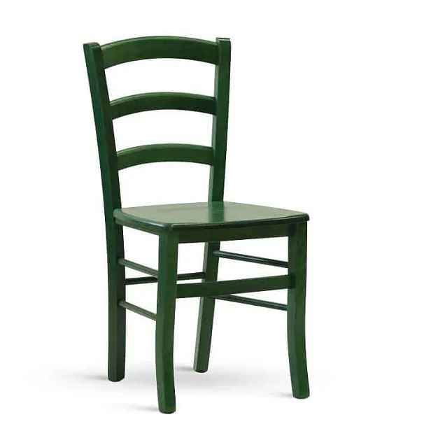 ATAN Dřevěná židle Paysane COLOR - masiv verde - II.jakost
