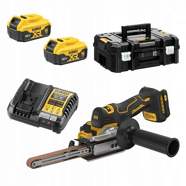 Pásová bruska pilník 18V 13x457mm 2x5Ah Xr Bl DeWALT DCM200P2T
