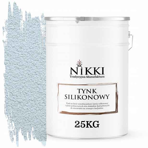 Silikonová Fasádní Omítka Bílá W Modrá F111 25KG Granulace 2.0mm