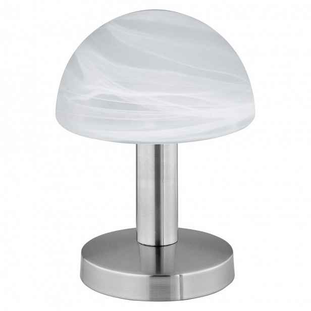 Stolní lampa Stříbrná 21 cm Sklo Kov Nastavitelná Fynn II Trio
