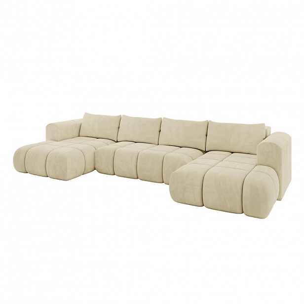 ALTDECOR SEDACÍ SOUPRAVA CLOUD-U 405x185x90 béžový velur