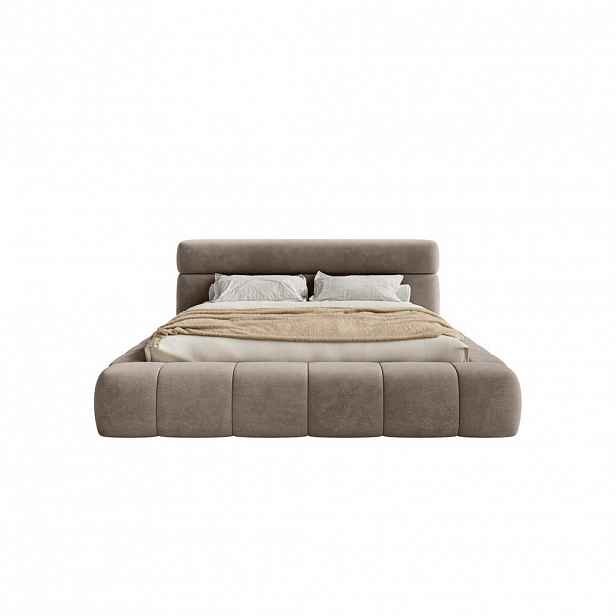 Fedve POLŠTÁŘOVÁ POSTEL NUUK 160x200 cm, Taupe