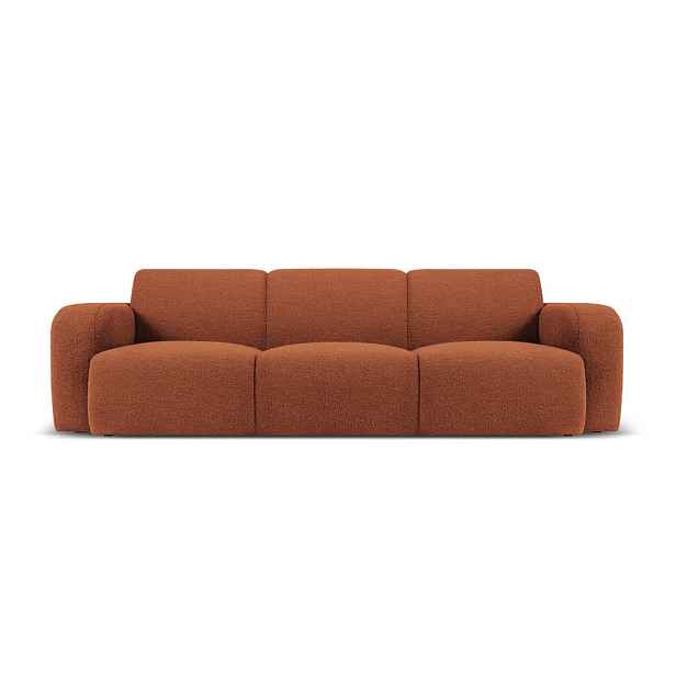 Hnědá pohovka z textilie bouclé 235 cm Molino – Micadoni Home