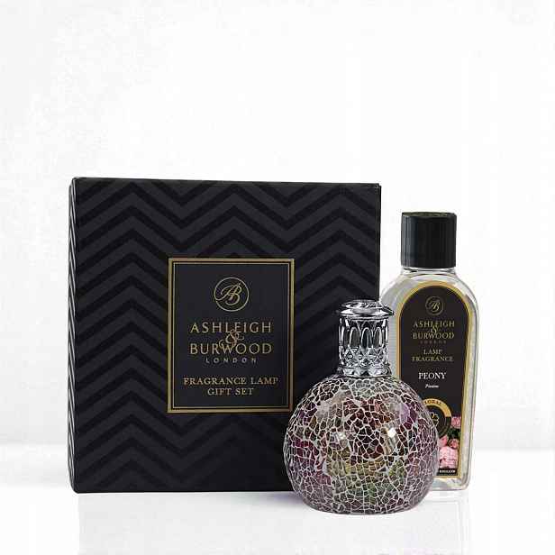 Sada Pearlscence malá lampa a náplň Peony 250 ml Ashleigh & Burwood