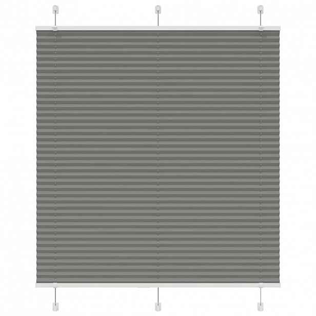 vidaXL Plisovaná roleta antracitová 115x150 cm Šířka látky 114,4 cm