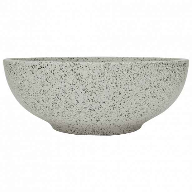 vidaXL Umyvadlo na desku šedé kulaté Φ 41 x 14 cm keramika