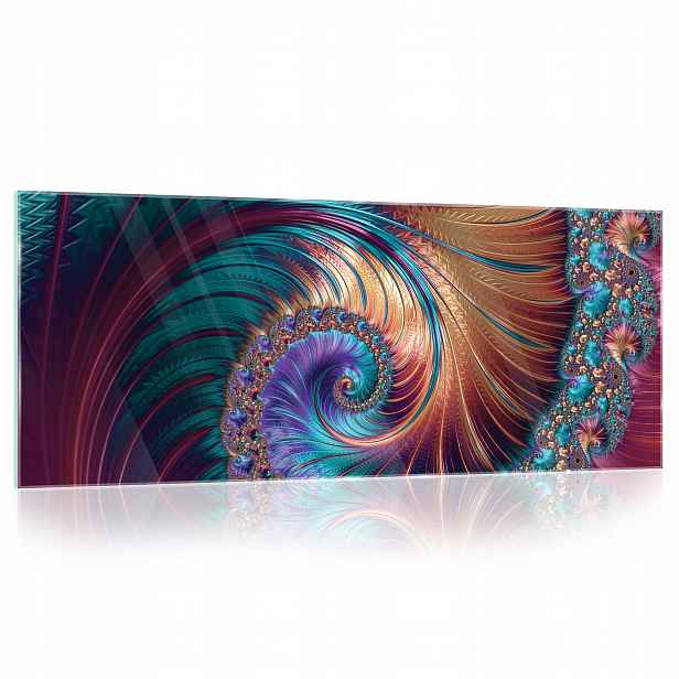 Obraz na skle Abstrakce tunel 3D 125x50