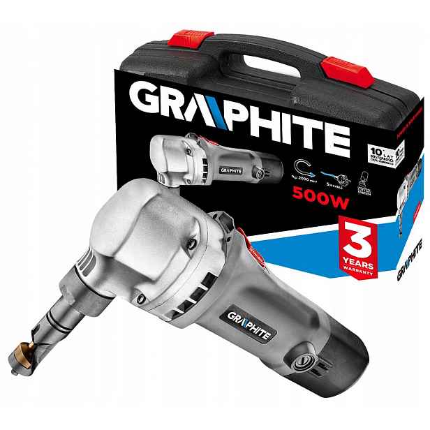 Síťové nůžky na plech 500 W v kufru 59G401 Graphite