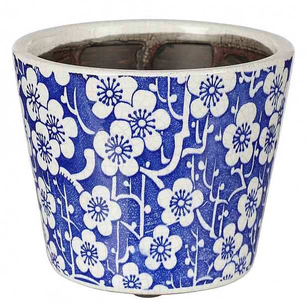 Butlers EVERGREEN Květináč květiny 14 cm - modrá