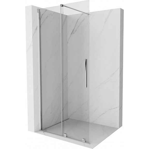 MEXEN - Velar posuvné sprchové dveře Walk-in 100, transparent, chrom 871-100-000-03-01