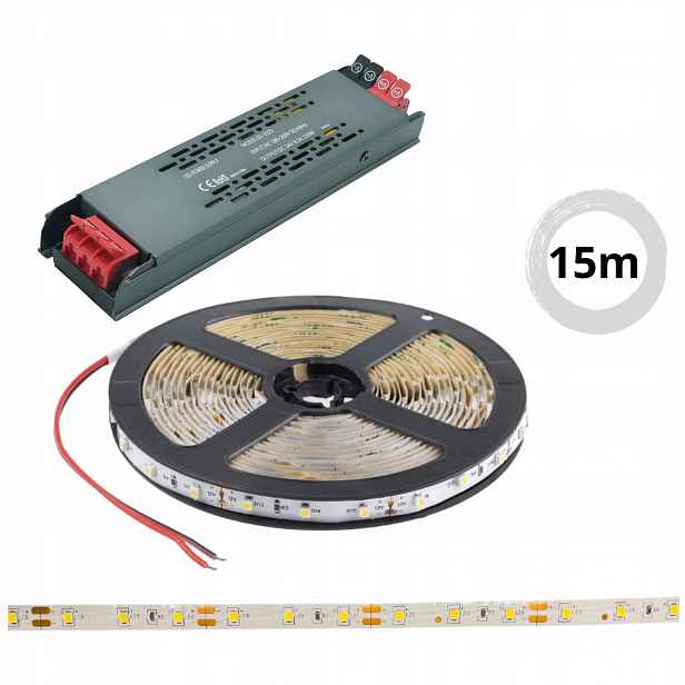 Set 15 m Led páska Premium neutrální bílá 12V