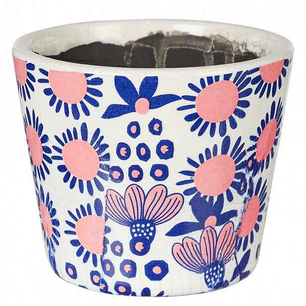 Butlers EVERGREEN Květináč 14 cm - růžová/modrá