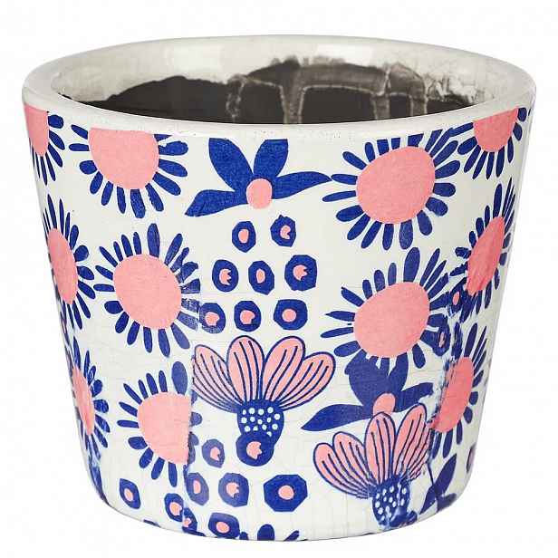 Butlers EVERGREEN Květináč 14 cm - růžová/modrá