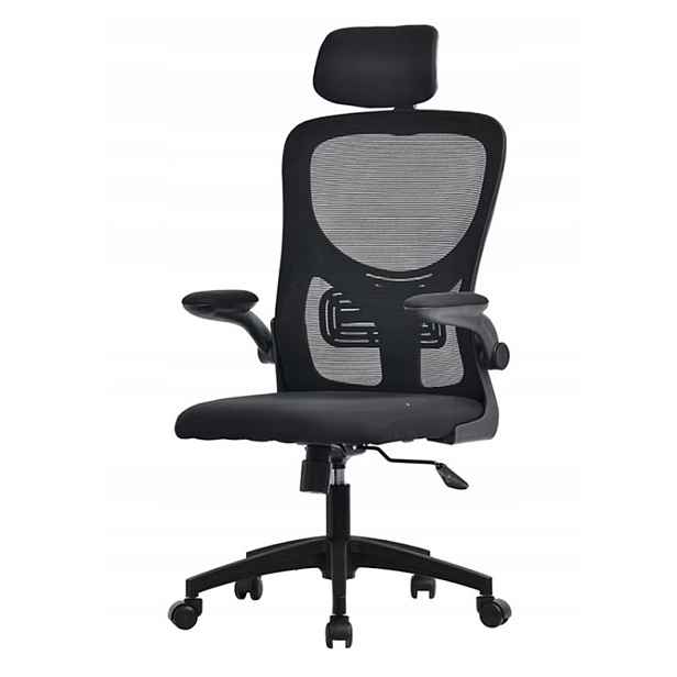 Ergonomická Otočná Kancelářská Židle Z Mikrosítě Fibi, Černá