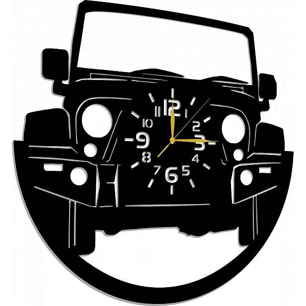 Hodiny Jeep Auto Off Road Dárek 50 CM 3D