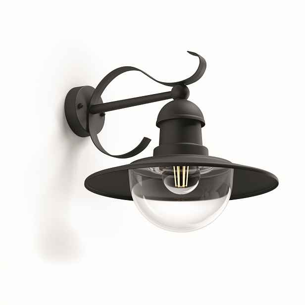 Philips 01816/30/PN Topiary Venkovní nástěnné svítidlo 35 cm, černá