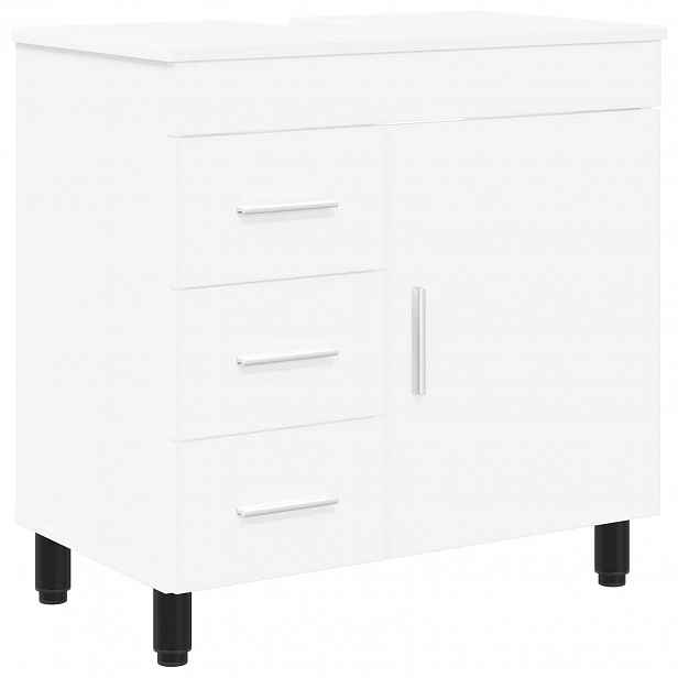 vidaXL Umývadlo do koupelny Bílá 60 x 35 x 60 cm Kompozitní dřevo