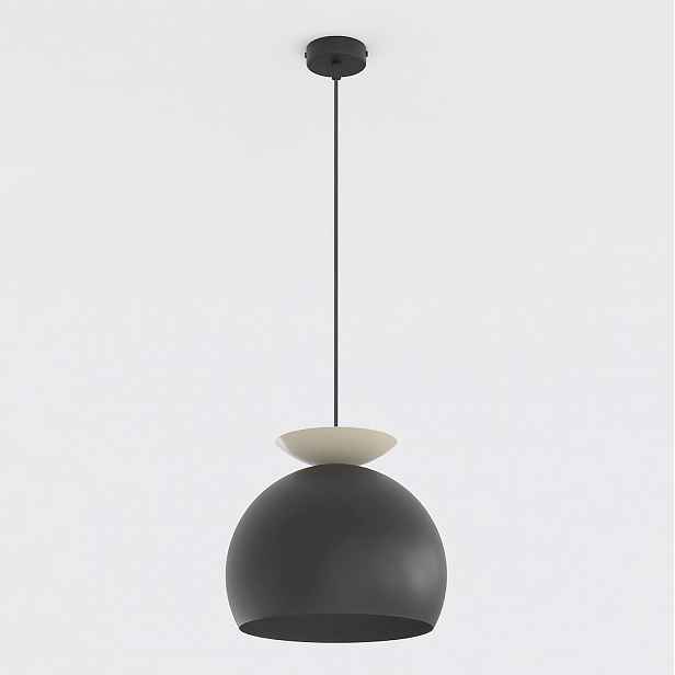 Závěsná lampa Geo 1 černá mokka, 1xE27, délka 140 cm