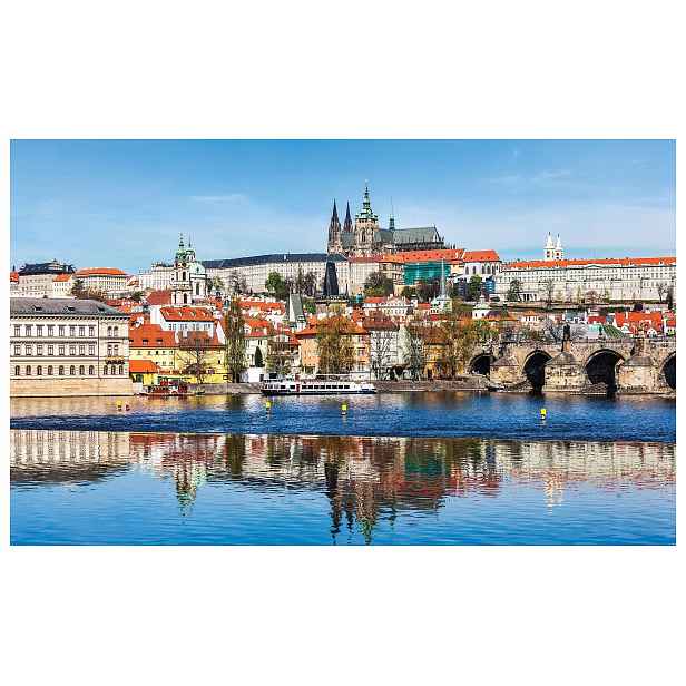 Fototapeta Praha Karlův most a Vltava s výhledem na město 350x250 lepidlo