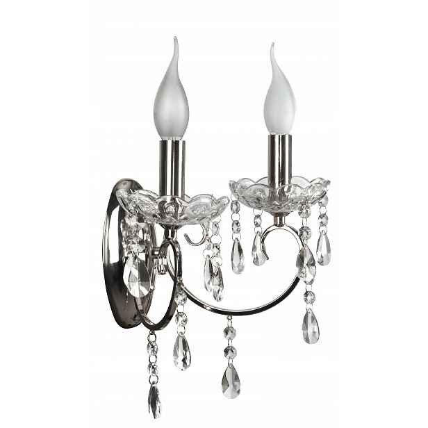 Nástěnné svítidlo s krystaly 2xE14 Aurora Candellux