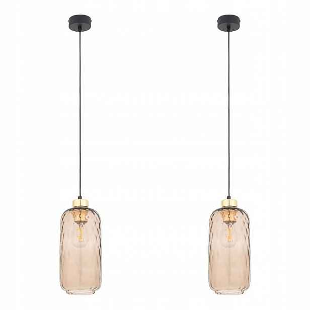 Tk Lighting Sada 2x Závěsné svítidlo Pendel Pescara Černá 1xE27 15W