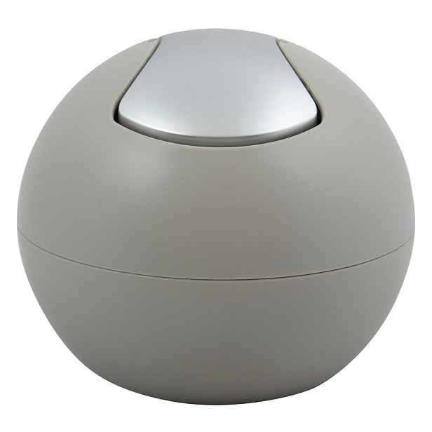 Taupe plastový odpadkový koš 1 l   Bowl Matt – Spirella