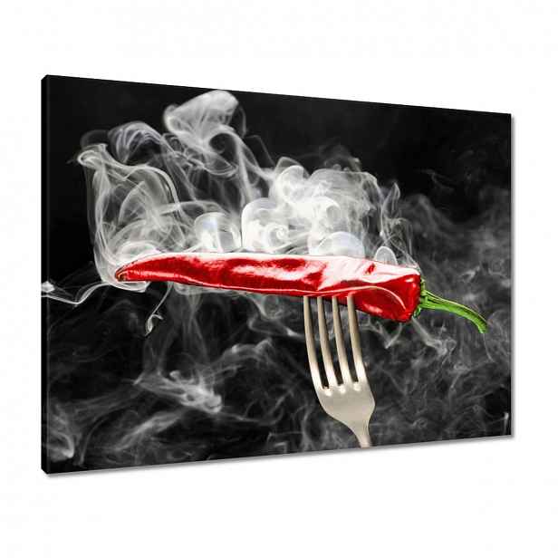 Obrazy 80x60 Červená paprika Dým